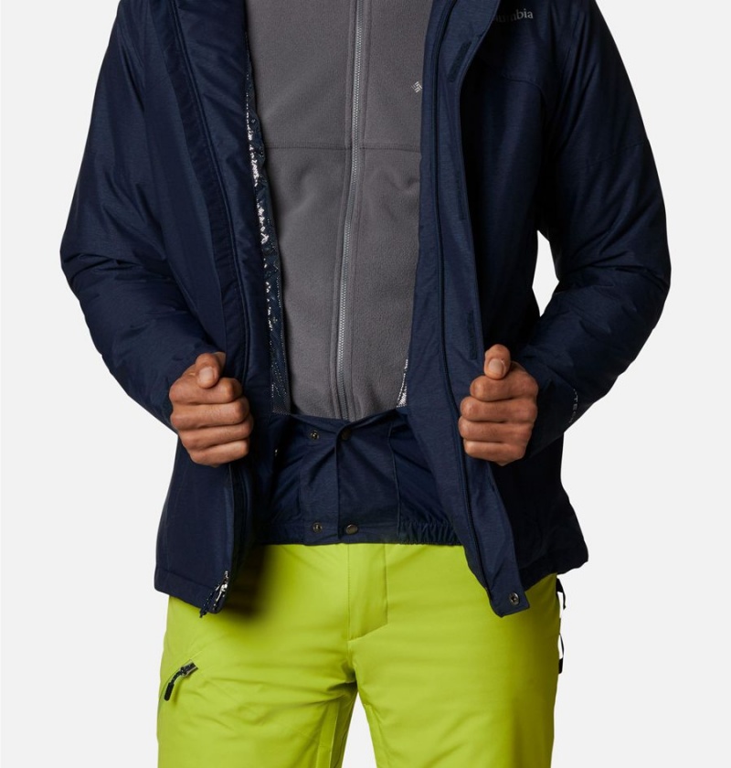 Navy Men's Columbia Last Tracks Insulated Ski Jacket | SUARB-5630