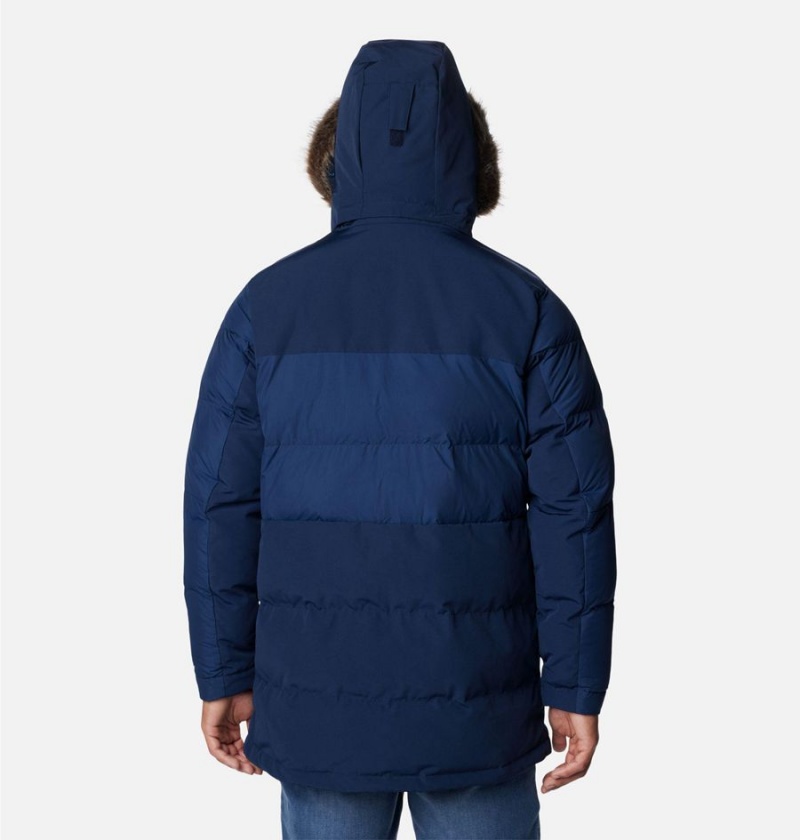 Navy Men's Columbia Marquam Peak Fusion Omni Heat Infinity Insulated Coats | BPYNJ-5249