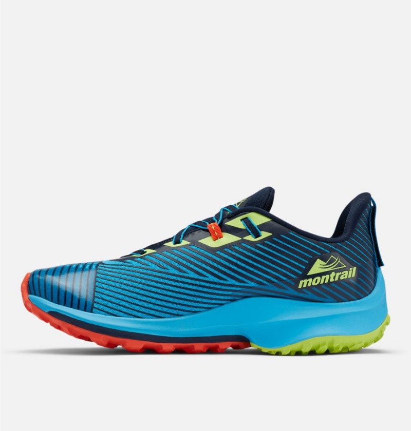 Navy Men's Columbia Montrail Trinity AG Trail Running Sneakers | ETZXM-0152