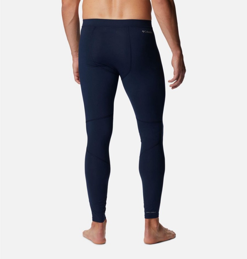 Navy Men's Columbia Omni Heat Infinity Baselayer Tights Pants | SALFT-7194