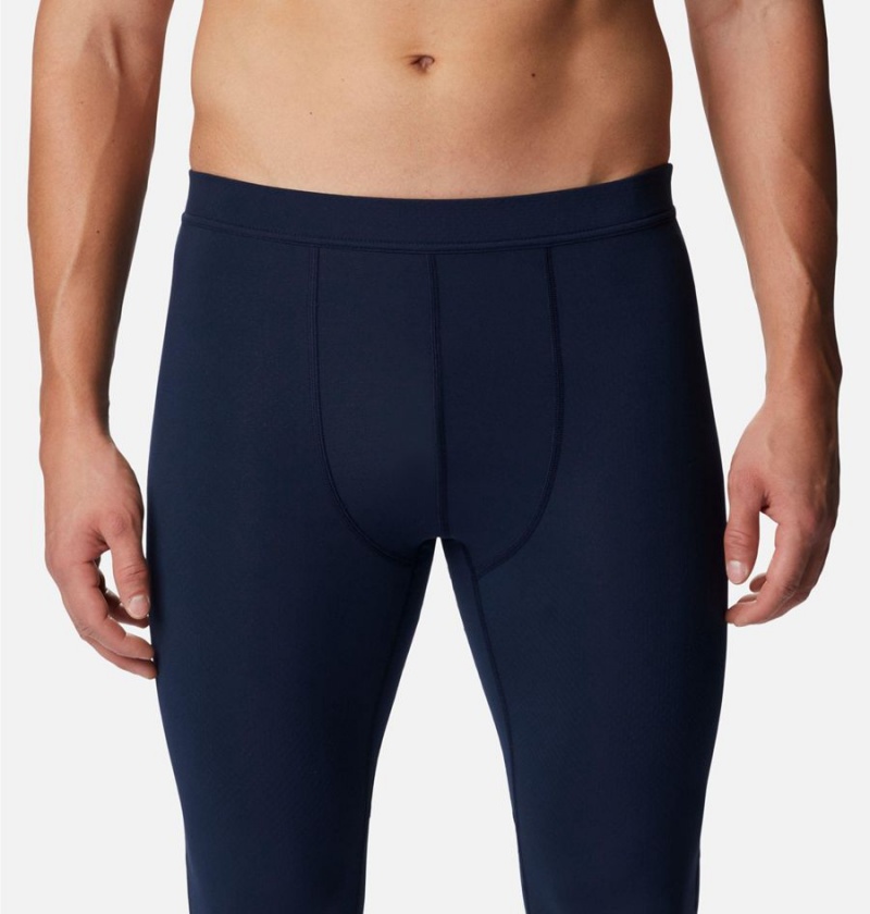 Navy Men's Columbia Omni Heat Infinity Baselayer Tights Pants | SALFT-7194