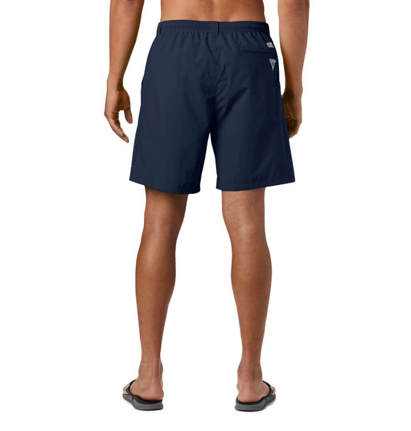 Navy Men's Columbia PFG Backcast III Water Shorts | KNSOP-4630