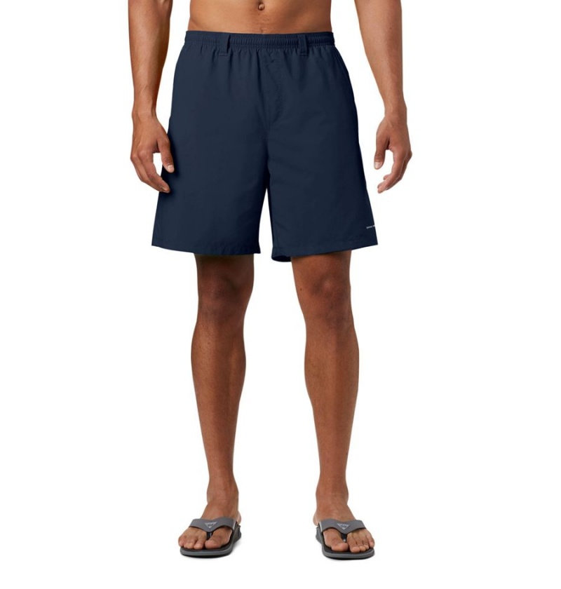 Navy Men\'s Columbia PFG Backcast III Water Shorts | KNSOP-4630