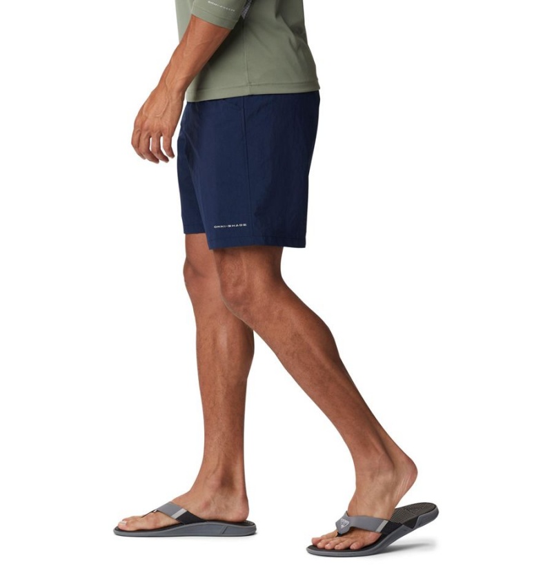 Navy Men's Columbia PFG Bahama Shorts | DRVEF-9123