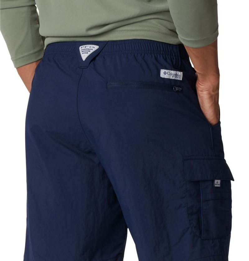 Navy Men's Columbia PFG Bahama Shorts | DRVEF-9123