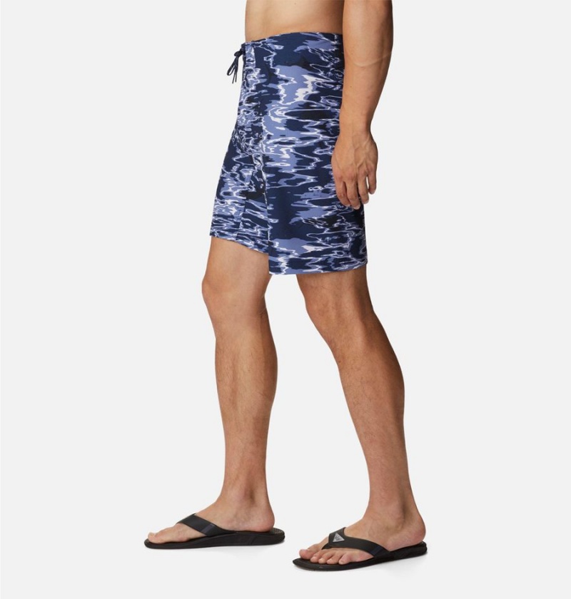 Navy Men's Columbia PFG Offshore II Board Shorts | APVGT-9107