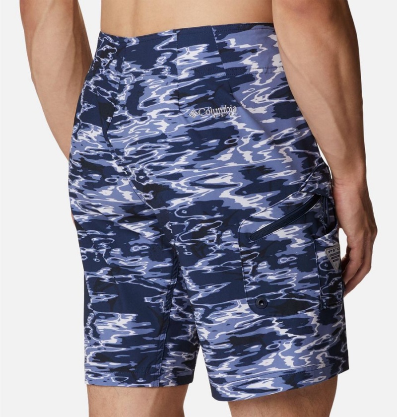 Navy Men's Columbia PFG Offshore II Board Shorts | APVGT-9107