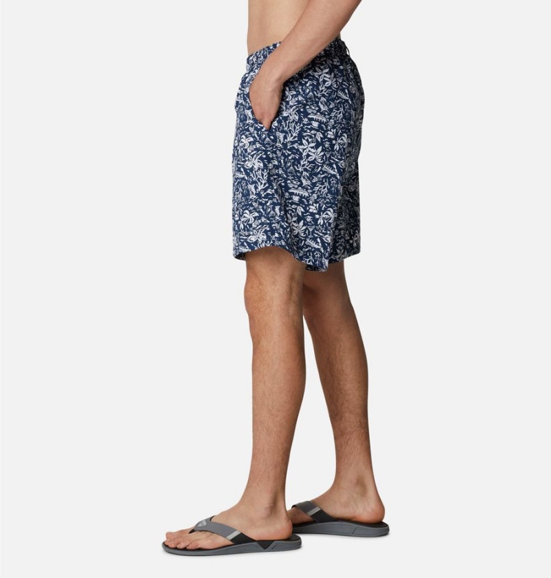 Navy Men's Columbia PFG Super Backcast Water Shorts | IDRWC-6547