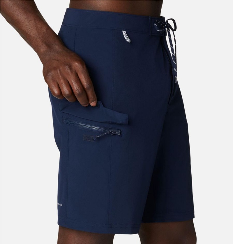 Navy Men's Columbia PFG Terminal Tackle Board Shorts | ESRTB-7285