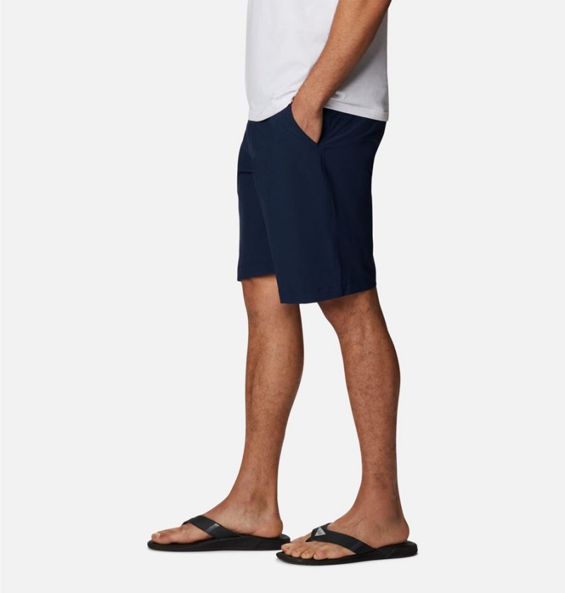 Navy Men's Columbia PFG Terminal Tackle Shorts | POMXU-9234