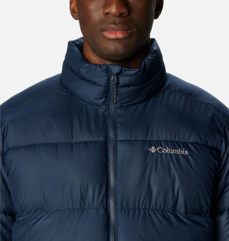 Navy Men's Columbia Pike Lake II Insulated Puffer Jacket | VJEHD-0734