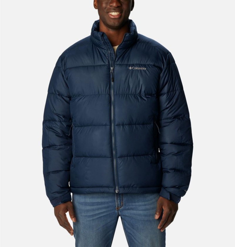 Navy Men\'s Columbia Pike Lake II Insulated Puffer Jacket | VJEHD-0734