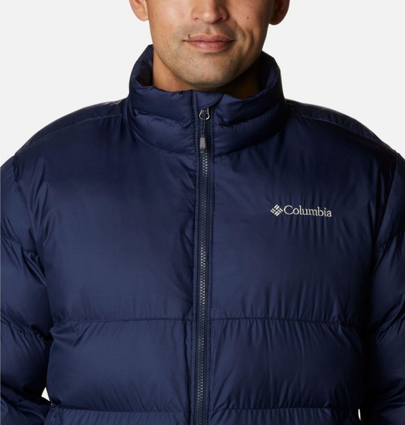 Navy Men's Columbia Pike Lake Mid Insulated Puffer Jacket | TMIEB-4015