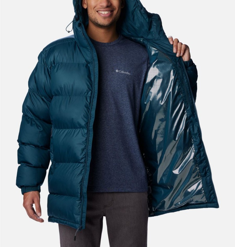 Navy Men's Columbia Pike Lake Parka Insulated Puffer Jacket | HUXDS-5408