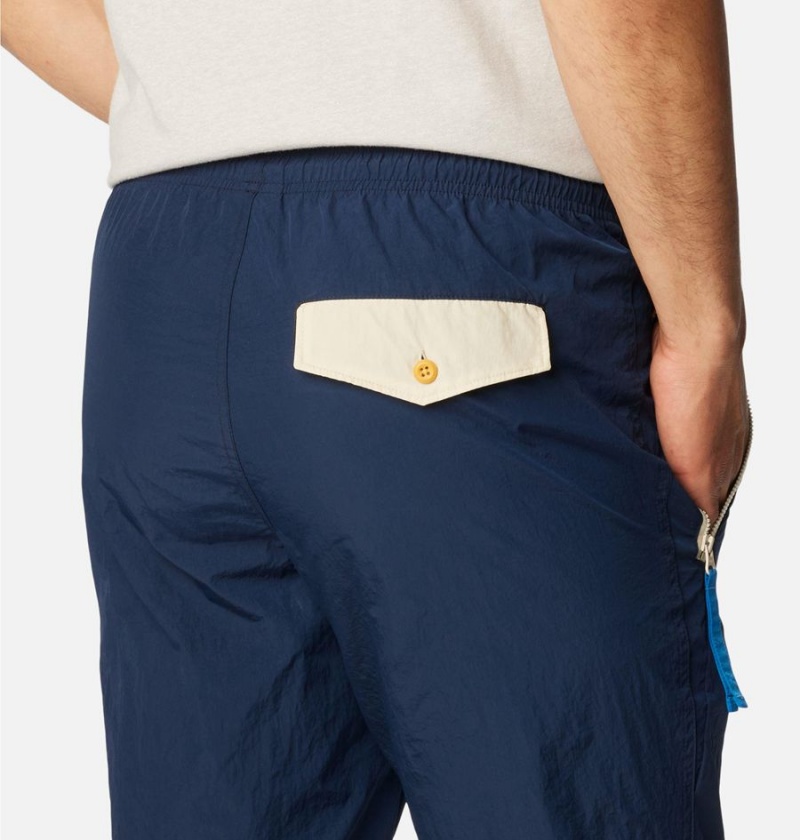 Navy Men's Columbia Riptide Retro Pants | QBSUR-0642