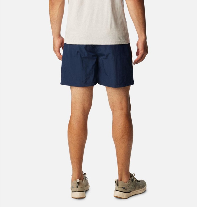 Navy Men's Columbia Riptide Retro Shorts | ASJMW-8210