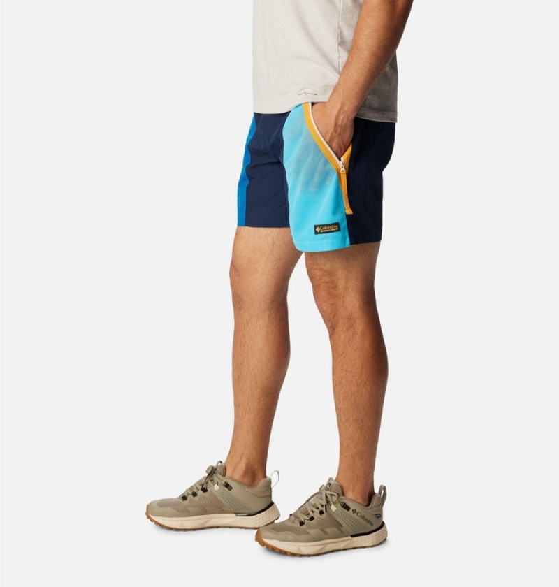 Navy Men's Columbia Riptide Retro Shorts | ASJMW-8210