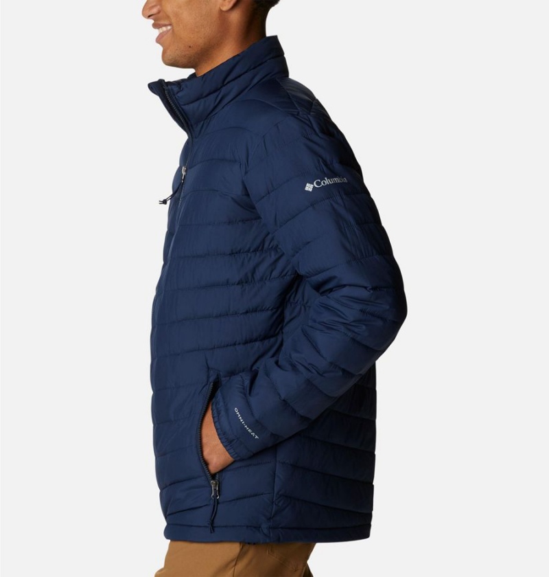 Navy Men's Columbia Slope Edge Insulated Puffer Jacket | WMVDA-9863