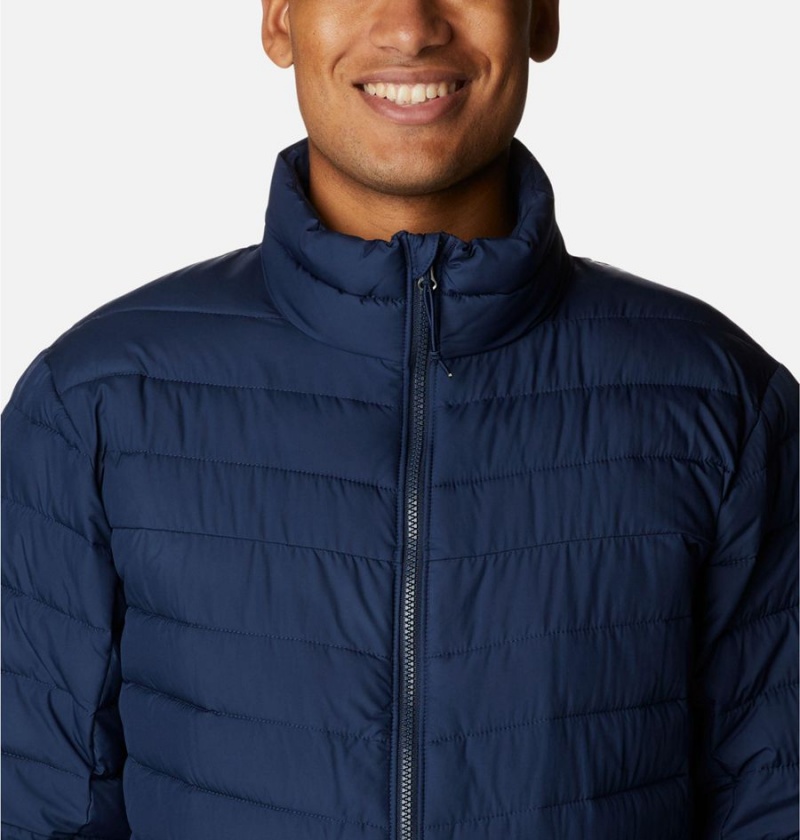 Navy Men's Columbia Slope Edge Insulated Puffer Jacket | WMVDA-9863