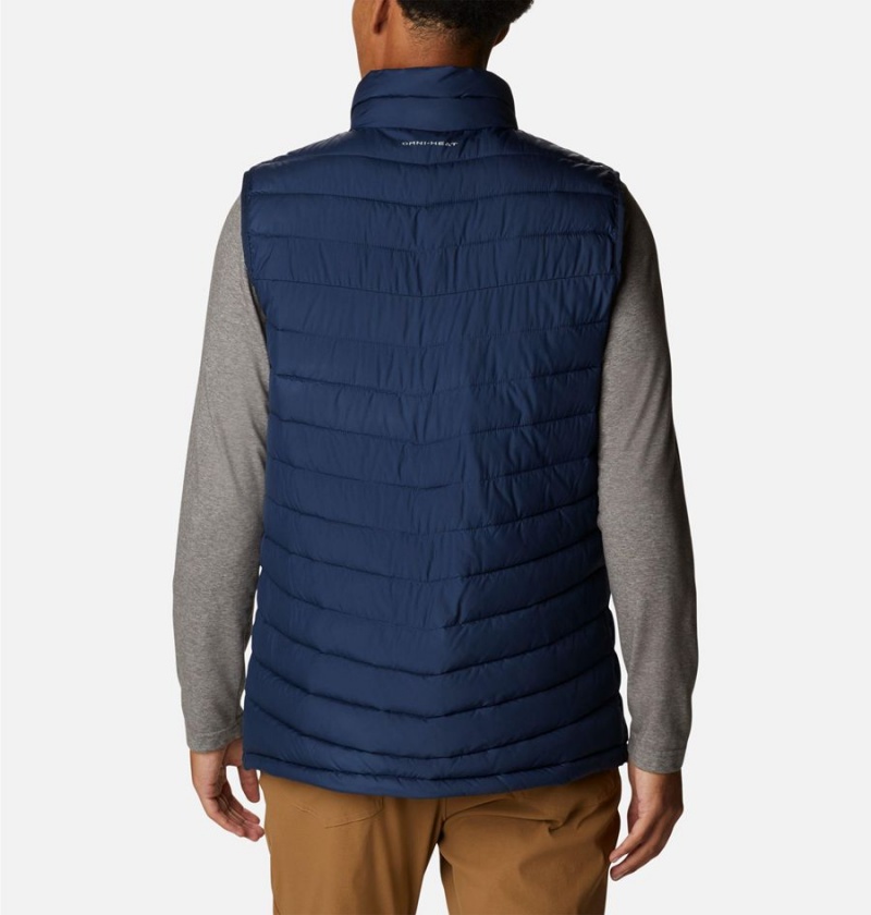 Navy Men's Columbia Slope Edge Vest | FIWYN-9201