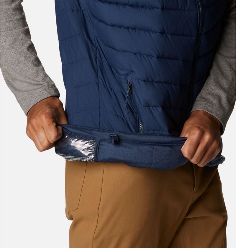 Navy Men's Columbia Slope Edge Vest | FIWYN-9201