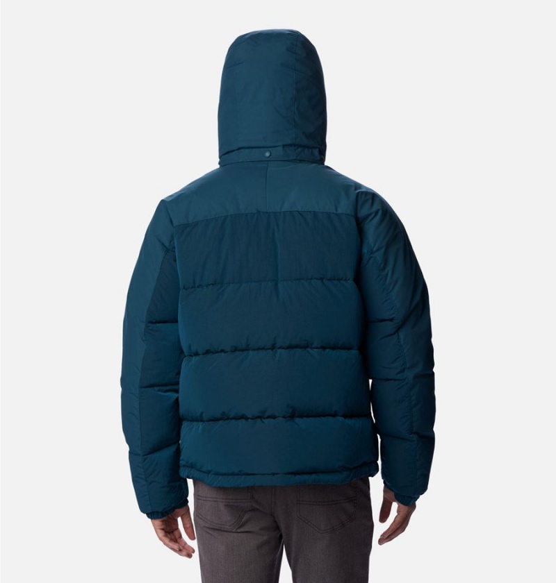 Navy Men's Columbia Snowqualmie Insulated Puffer Jacket | INCZL-3479