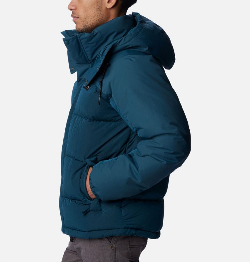 Navy Men's Columbia Snowqualmie Insulated Puffer Jacket | INCZL-3479