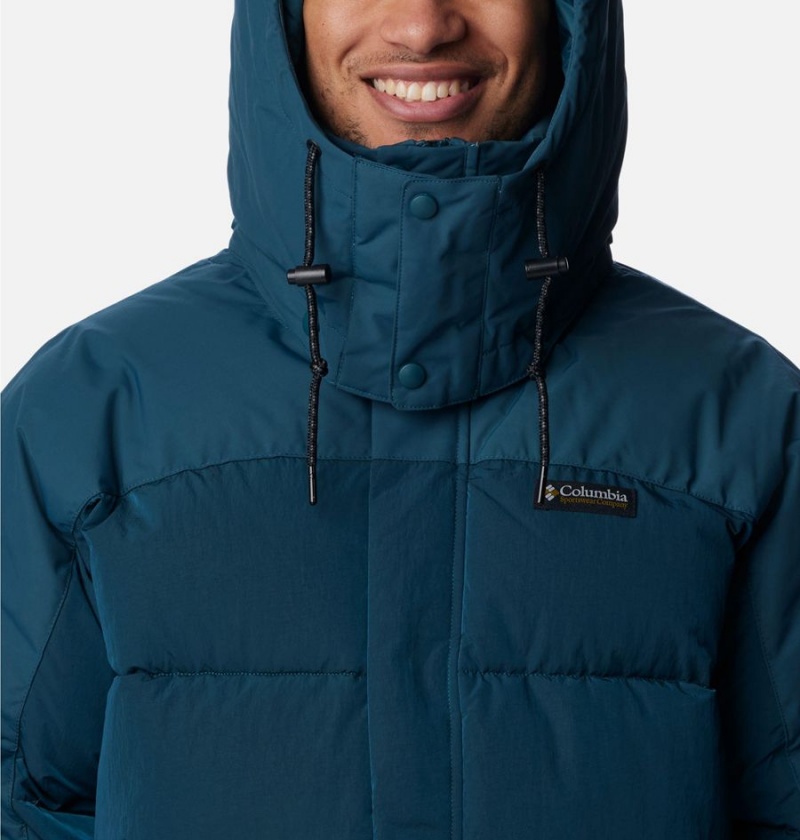 Navy Men's Columbia Snowqualmie Insulated Puffer Jacket | INCZL-3479