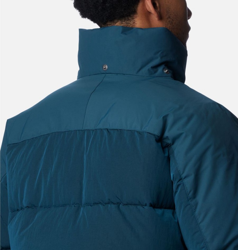 Navy Men's Columbia Snowqualmie Insulated Puffer Jacket | INCZL-3479