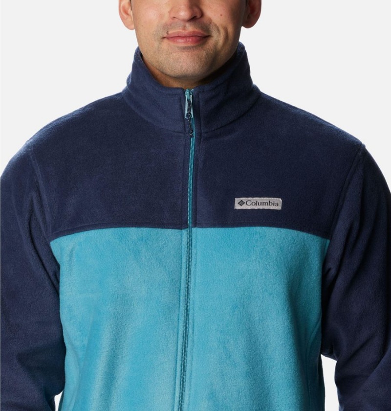 Navy Men's Columbia Steens Mountain 2.0 Full Zip Fleece Jacket | PNYBV-5817