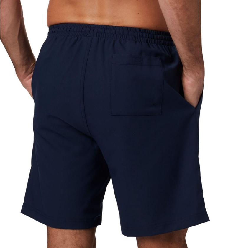 Navy Men's Columbia Summertide Stretch Shorts | BQXVN-6549