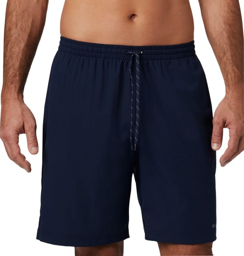 Navy Men's Columbia Summertide Stretch Shorts | BQXVN-6549