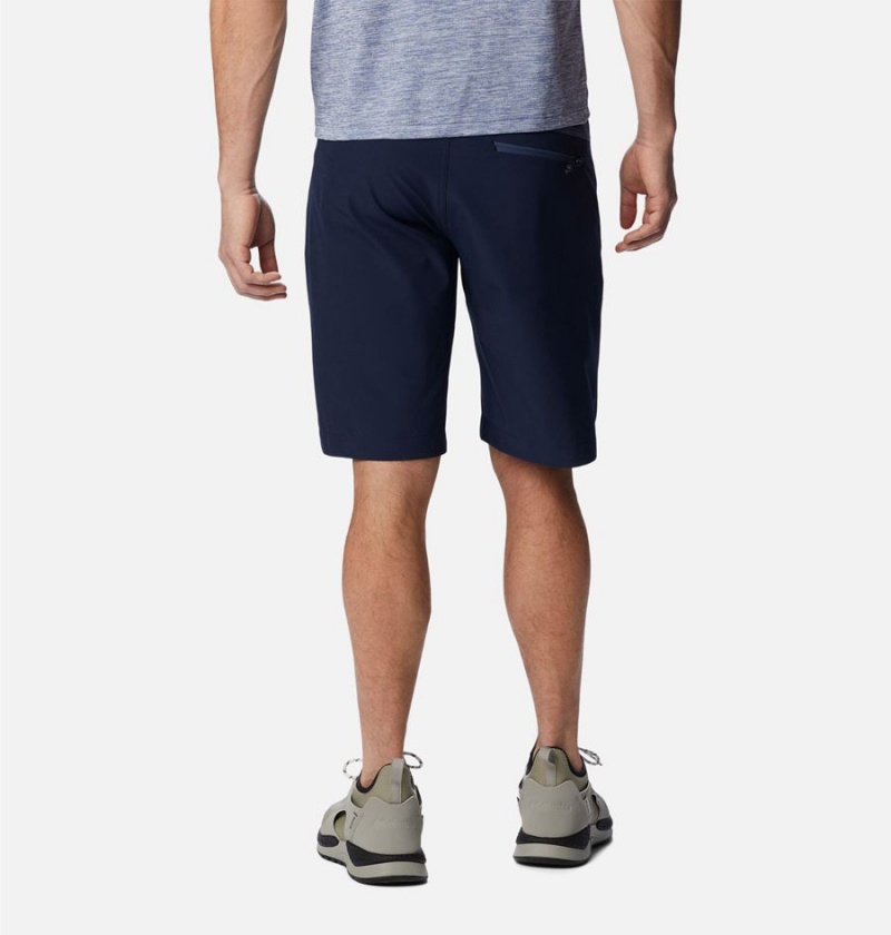 Navy Men's Columbia Triple Canyon II Shorts | GMKFC-0543