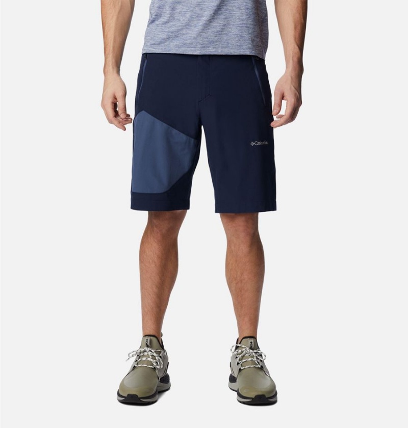 Navy Men\'s Columbia Triple Canyon II Shorts | GMKFC-0543