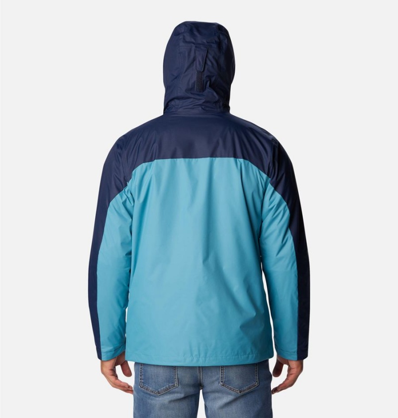 Navy Men's Columbia Tunnel Falls Interchange 3 In 1 Jackets | UBFMS-4690