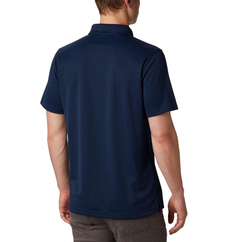 Navy Men's Columbia Utilizer Polo Shirt | YKJRS-3462