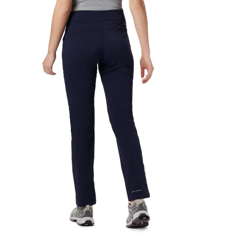 Navy Women's Columbia Anytime Casual Pull On Pants | QTIHR-1895