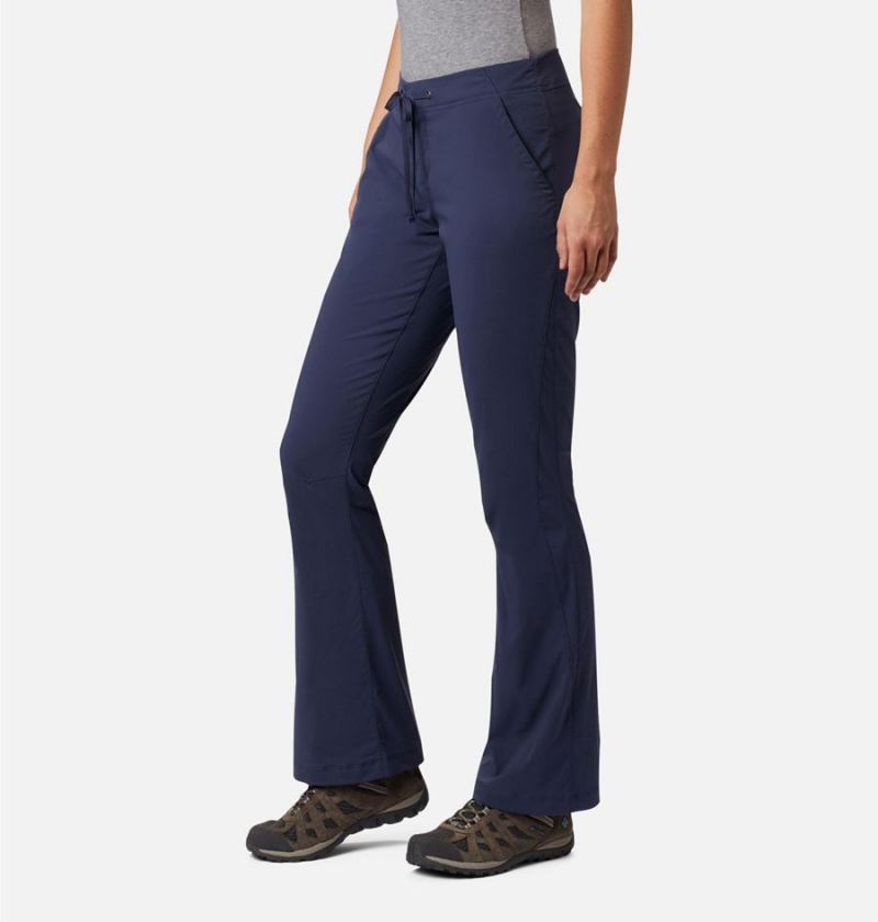 Navy Women's Columbia Anytime Outdoor Boot Cut Pants | QAYIP-1803