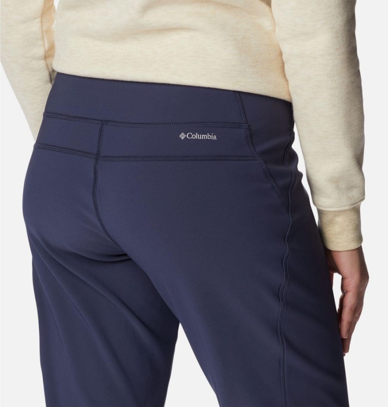 Navy Women's Columbia Back Beauty Highrise Warm Winter Pants | BKCYV-1870