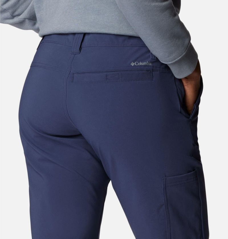 Navy Women's Columbia Back Beauty Softshell Pants | WDPXF-8024