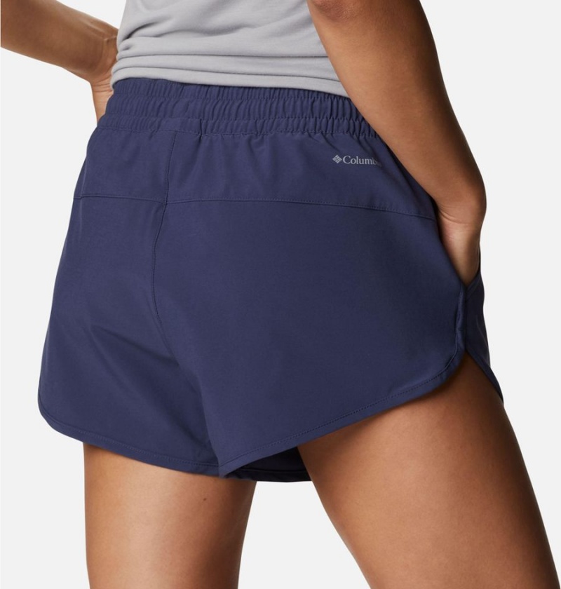 Navy Women's Columbia Bogata Bay Stretch Shorts | NOHLX-0561