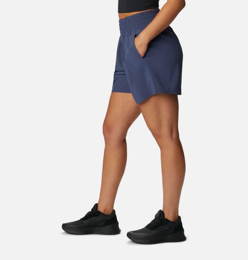 Navy Women's Columbia Boundless Beauty Shorts | PGAFC-0327