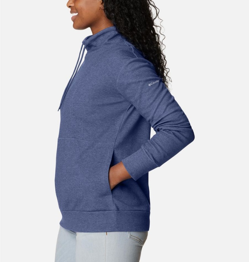 Navy Women's Columbia Calico Basin Pullover | RAYVQ-2463