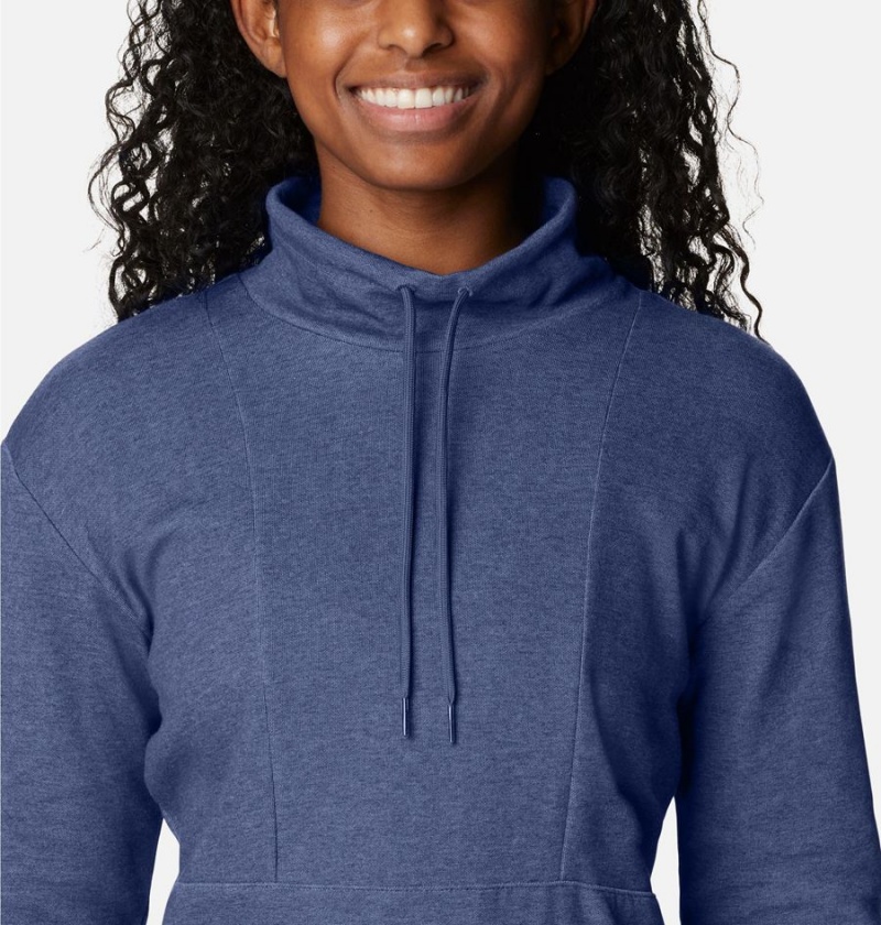 Navy Women's Columbia Calico Basin Pullover | RAYVQ-2463