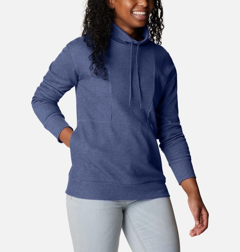 Navy Women's Columbia Calico Basin Pullover | RAYVQ-2463