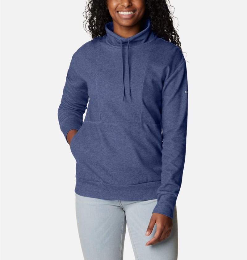 Navy Women\'s Columbia Calico Basin Pullover | RAYVQ-2463