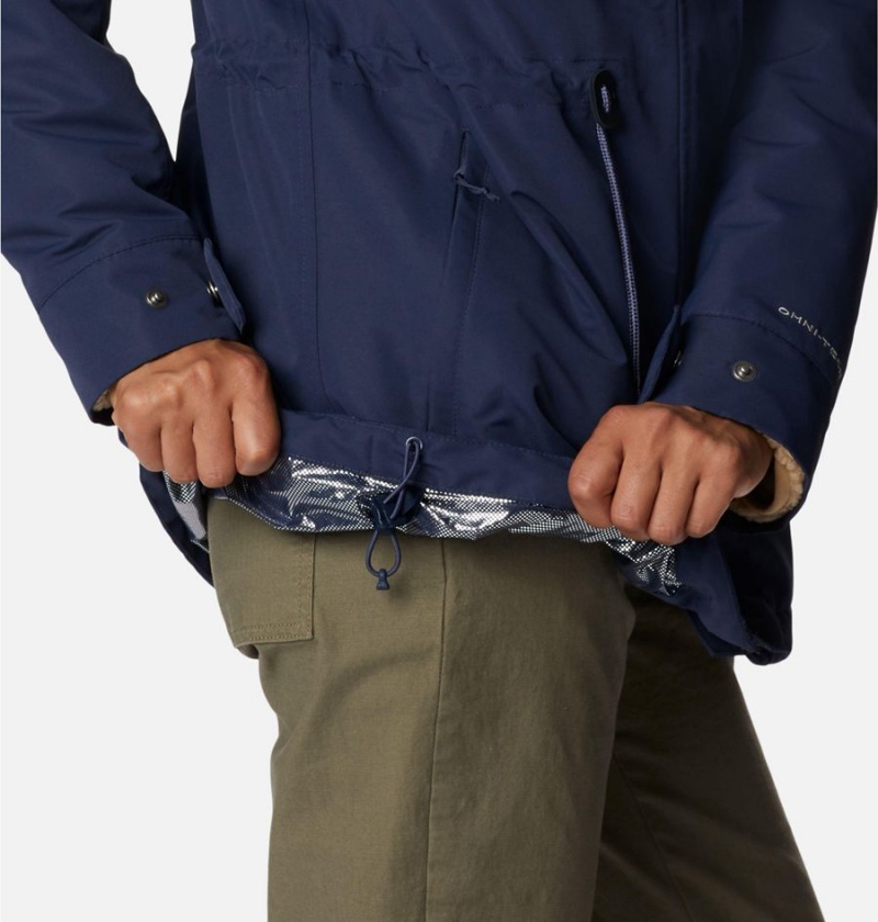 Navy Women's Columbia Drop Ridge Interchange 3 In 1 Jackets | KESLZ-9624