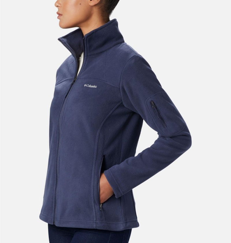 Navy Women's Columbia Fast Trek II Fleece Jacket | TINHB-6538