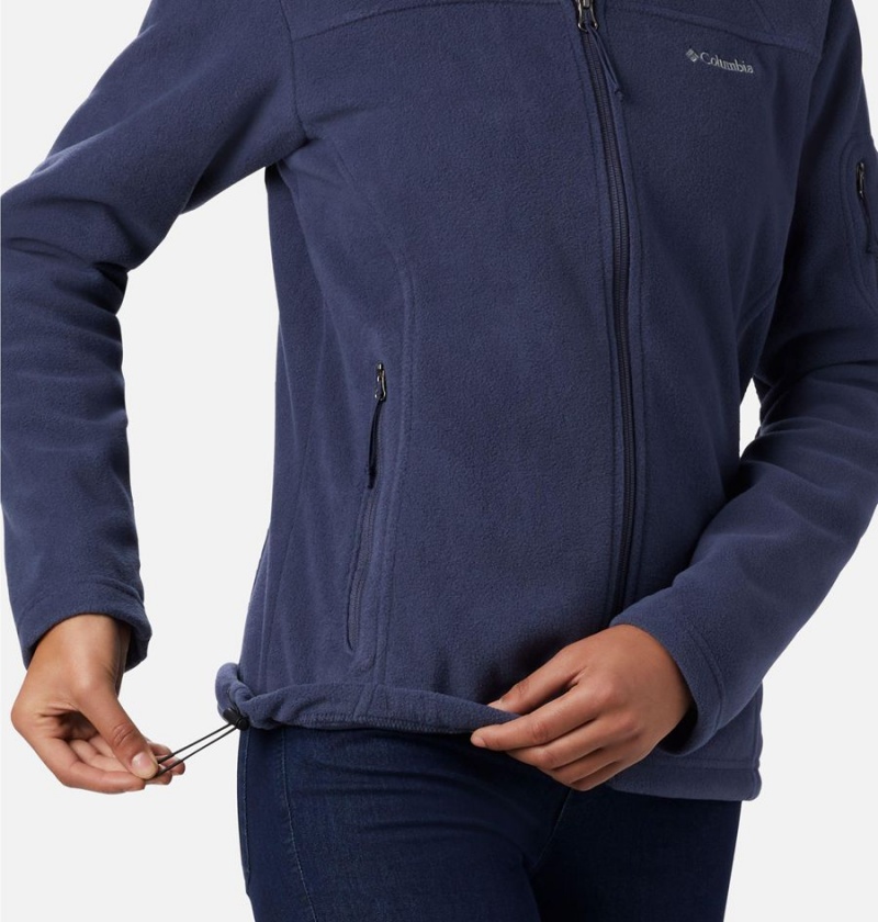 Navy Women's Columbia Fast Trek II Fleece Jacket | TINHB-6538