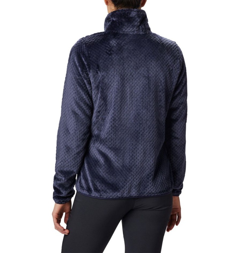 Navy Women's Columbia Fire Side II Sherpa Full Zip Fleece Jacket | YBSTR-1384